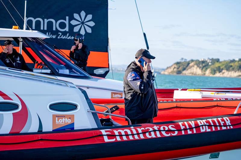 Huawei NZ have signed on as Official Smart Device Partner with Emirates Team NZ and are launching the P40 device in New Zealand photo copyright Emirates Team New Zealand taken at Royal New Zealand Yacht Squadron and featuring the ACC class