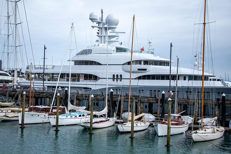 Classic yacht fleet - America's Cup Bases - Auckland - June 16, 2020 photo copyright Richard Gladwell / Sail-World.com taken at Royal New Zealand Yacht Squadron and featuring the ACC class