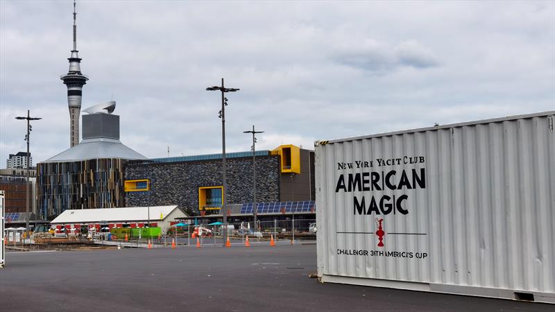 American Magic base construction - America's Cup - Auckland - July 4, 2020 photo copyright Richard Gladwell / Sail-World.com taken at Royal New Zealand Yacht Squadron and featuring the ACC class