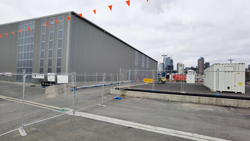 INEOS Team UK base construction - America's Cup - Auckland - July 4, 2020 photo copyright Richard Gladwell / Sail-World.com taken at Royal New Zealand Yacht Squadron and featuring the ACC class