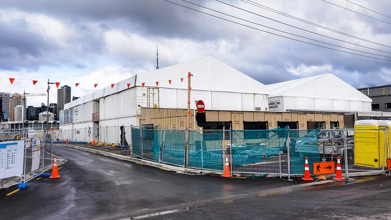 American Magic's two marquees are near complete - America's Cup Bases - July 21, 2020 photo copyright Richard Gladwell / Sail-World.com taken at Royal New Zealand Yacht Squadron and featuring the ACC class
