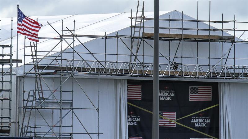 US team is in residence - American Magic - America's Cup Bases - July 21, 2020 photo copyright Richard Gladwell / Sail-World.com taken at Royal New Zealand Yacht Squadron and featuring the ACC class