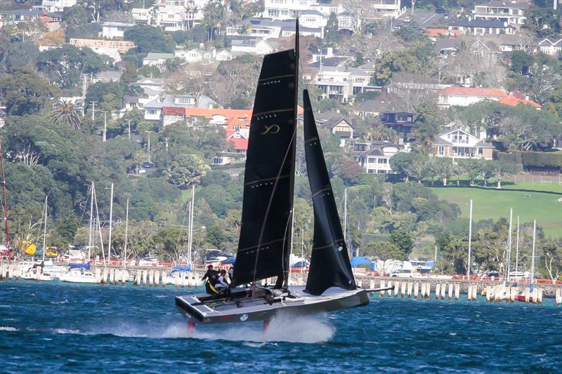 AC9F - Youth America's Cup - in a near capsize - Auckland - America's Cup 36 - July 24, 2020 - photo © Richard Gladwell / Sail-World.com