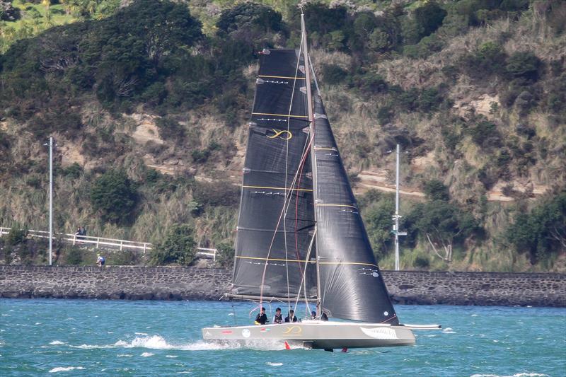 AC9F - Youth America's Cup - foiling in 18-20kts breeze - Auckland - America's Cup 36 - July 24, 2020 - photo © Richard Gladwell / Sail-World.com