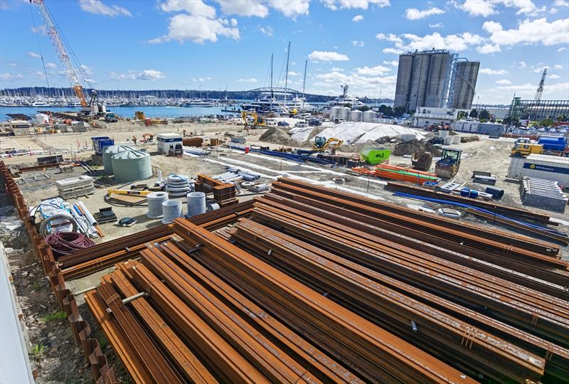 Superyacht service facility under construction - Auckland - September 11, 2020 - 36th America's Cup - photo © Richard Gladwell / Sail-World.com