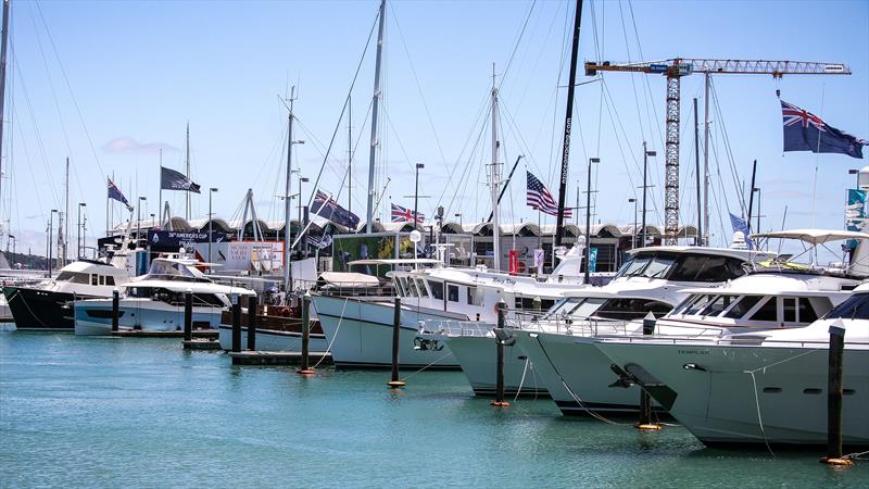 Plenty of national flags flying - America's Cup World Series - December 2020 - photo © Richard Gladwell / Sail-World.com