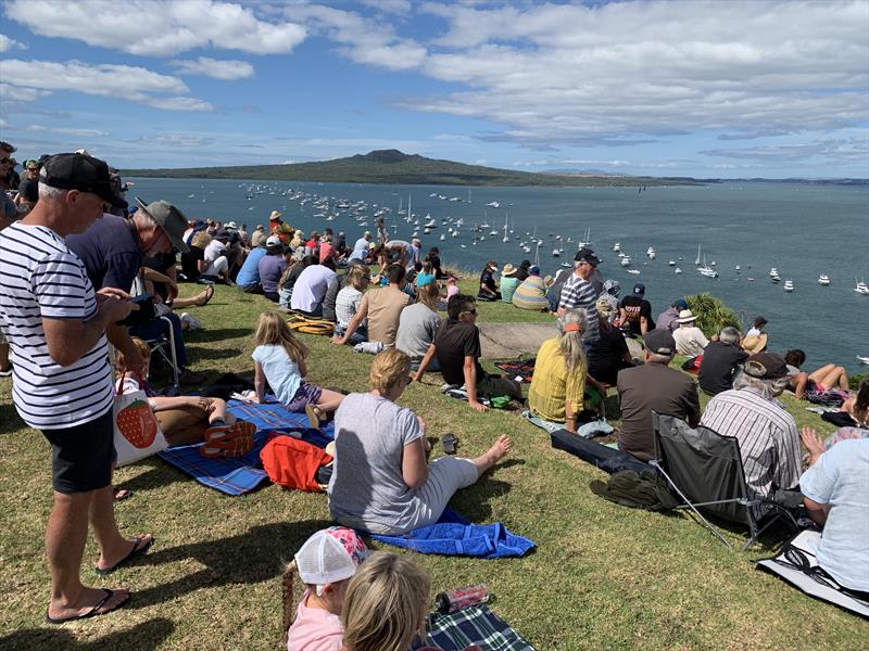 Crowds of spectators on North Head - Round Robin - Prada Cup - January 23, 2021 photo copyright Colin Preston taken at Royal New Zealand Yacht Squadron and featuring the ACC class