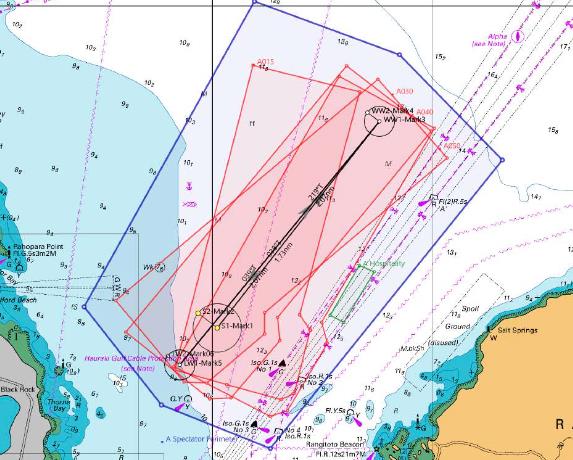 Course Location - Prada Cup Finals - Day 1 - January 13, 2021 - America's Cup 36 - photo © Prada Media Centre