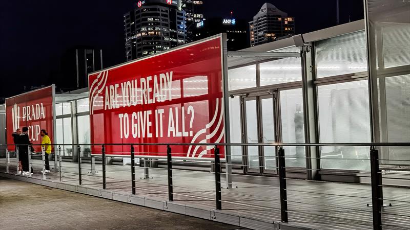 Prada Cup Media Centre is closed for three days due to the COVID lockdown in Auckland - February 14, 2021 - America's Cup 36 - photo © Richard Gladwell / Sail-World.com