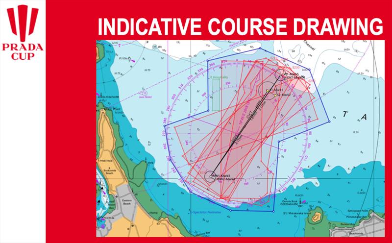 Course location - Day 3 Prada Cup Finals - February 20, 2021 - America's Cup 36 photo copyright Prada Cup media taken at Circolo della Vela Sicilia and featuring the ACC class