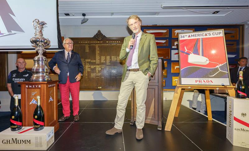 Sir Jim Ratcliffe - 2021 America's Cup Hall of Fame Induction Ceremony, March 19, 2021 - Royal New Zealand Yacht Squadron photo copyright Luca Butto Studio Borlenghi taken at Royal New Zealand Yacht Squadron and featuring the ACC class