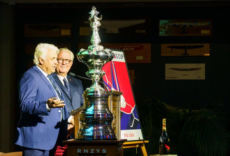 Brad Butterworth & Bruno Trouble - 2021 America's Cup Hall of Fame Induction Ceremony, March 19, 2021 - Royal New Zealand Yacht Squadron - photo © Luca Butto Studio Borlenghi