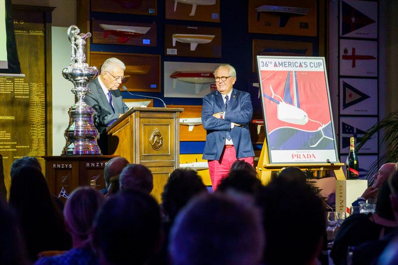 Peter Montgomery & Bruno Trouble - 2021 America's Cup Hall of Fame Induction Ceremony, March 19, 2021 - Royal New Zealand Yacht Squadron photo copyright Luca Butto Studio Borlenghi taken at Royal New Zealand Yacht Squadron and featuring the ACC class