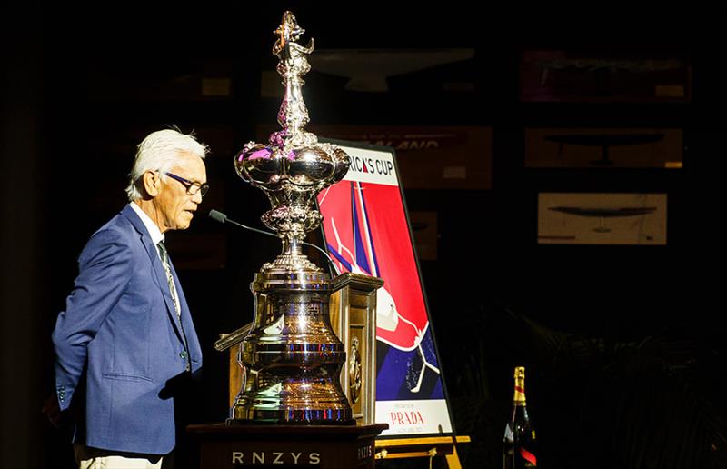 Alec Hawke - 2021 America's Cup Hall of Fame Induction Ceremony, March 19, 2021 - Royal New Zealand Yacht Squadron photo copyright Luca Butto Studio Borlenghi taken at Royal New Zealand Yacht Squadron and featuring the ACC class