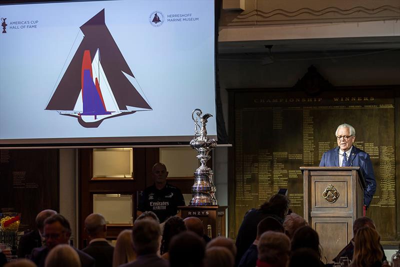 Bruno Trouble - 2021 America's Cup Hall of Fame Induction Ceremony, March 19, 2021 - Royal New Zealand Yacht Squadron photo copyright Gilles Martin-Raget taken at Royal New Zealand Yacht Squadron and featuring the ACC class