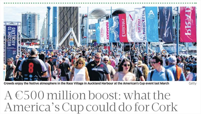 America's Cup Cork - photo © Business Post