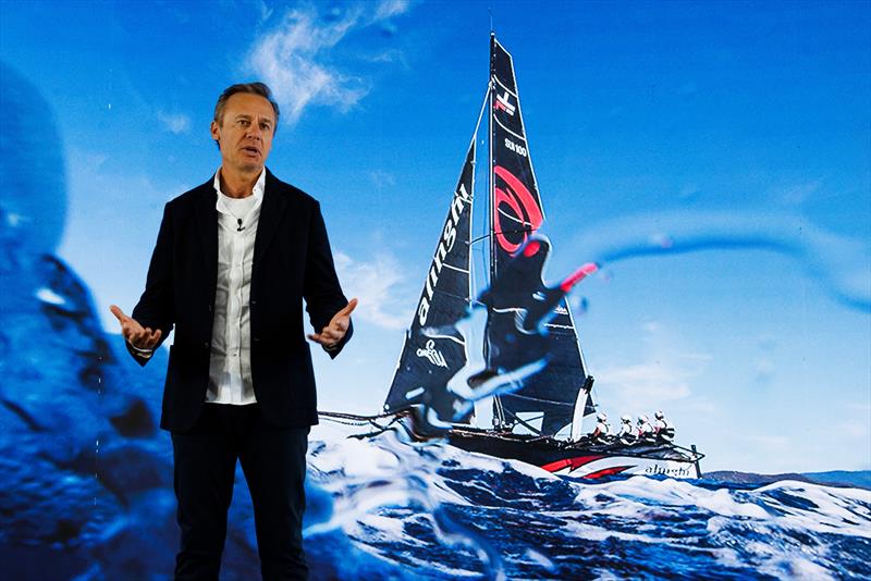 Ernesto Bertarelli of Switzerland and Alinghi Red Bull Racing seen during the press conference announcing the entry to 37th Americas Cup  - photo © Alinghi Media