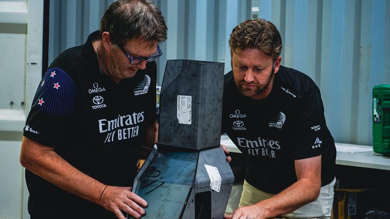 Emirates Team New Zealand Land Speed craft under construction at the team build facility in Auckland. - photo © James Somerset / Emirates Team New Zealand