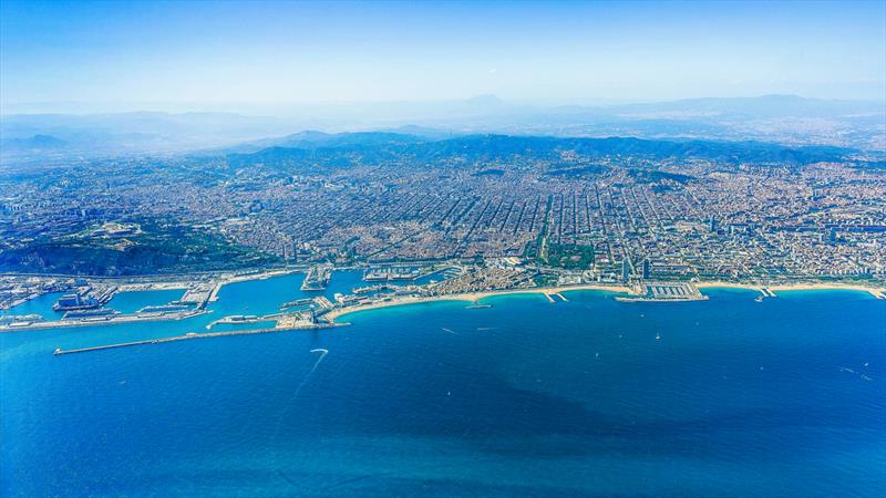 View of the Ribeira district from the upper level of the Ponte Luiz - Port of Barcelona - Host Venue - America's Cup 2024 - photo © ACE