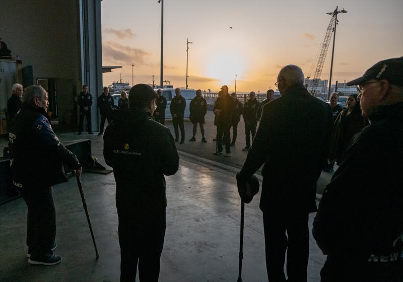 Emirates Team NZ new base, the former INEOS Team UK facility, is blessed in an early morning ceremony by Ngati Whatua Orakei photo copyright Emirates Team New Zealand taken at Royal New Zealand Yacht Squadron and featuring the ACC class