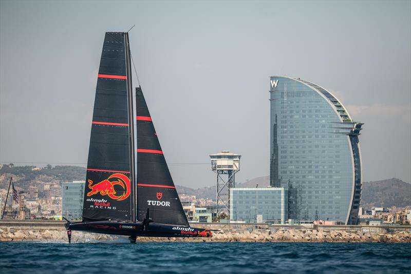 Alinghi Red  Bull Racing - America's Cup Barcelona, October 2023 photo copyright America's Cup Media taken at Real Club Nautico de Barcelona and featuring the ACC class