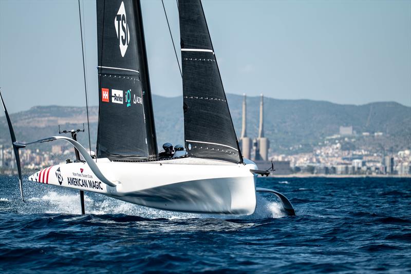 American Magic - America's Cup Barcelona, October 2023 photo copyright Paul Todd/America's Cup taken at Real Club Nautico de Barcelona and featuring the ACC class