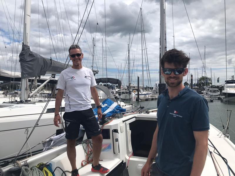 Nick and Cal preparing Diablo for the voyage photo copyright ASF taken at Andrew Simpson Sailing Centre and featuring the  class