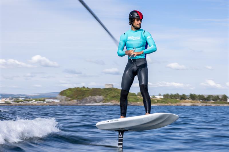 Young sailors in the SailGP Inspire program try out the Armstrong foiling board ahead of the Great Britain Sail Grand Prix | Plymouth in Plymouth, England. 27th July  - photo © Ricardo Pinto/SailGP