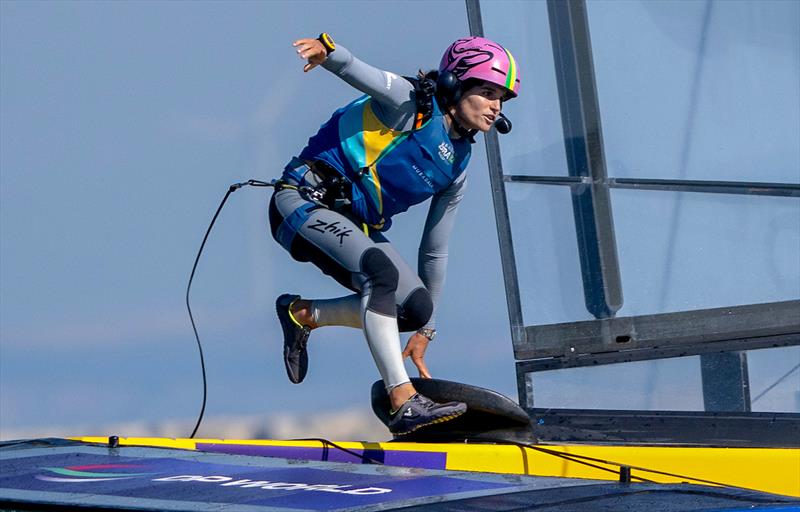Martine Grael - Brazil SailGP team - Cadiz - October 2025 - photo © Ricardo Pinto/SailGP