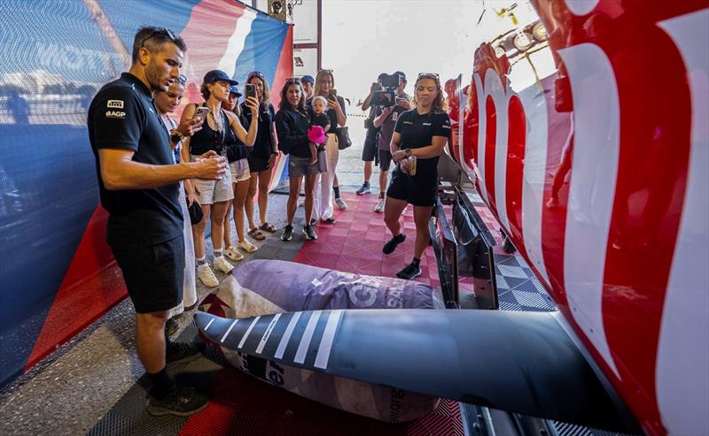 Armstrong riders meet SailGP sailors - Cadiz - October 2025 - photo © Armstrong Foils