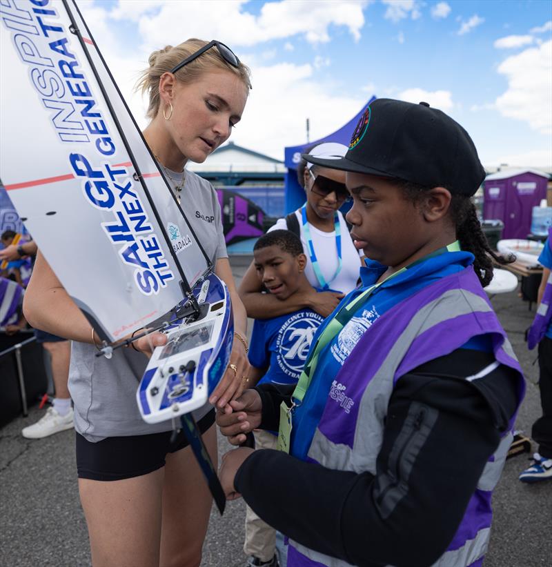 Young guests at the SailGP Inspire STEM City Activation ahead of the Mubadala New York Sail Grand Prix - May 28, 2026 - photo © Kieran Cleeves/SailGP