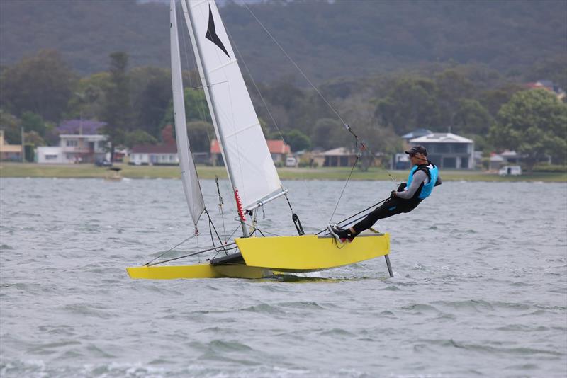 Arrow catamaran photo copyright Paul Delaney / SPASC taken at Speers Point Amateur Sailing Club and featuring the Arrow class