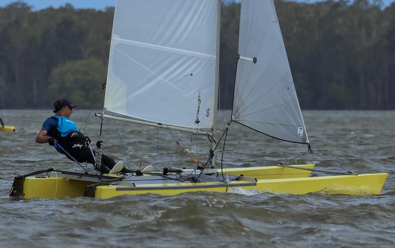 Arrow catamaran photo copyright Russell Witt Photography taken at Speers Point Amateur Sailing Club and featuring the Arrow class