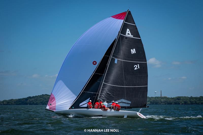 Kyle Navin earns silver at A Scow Nationals - photo © Hannah Lee Noll