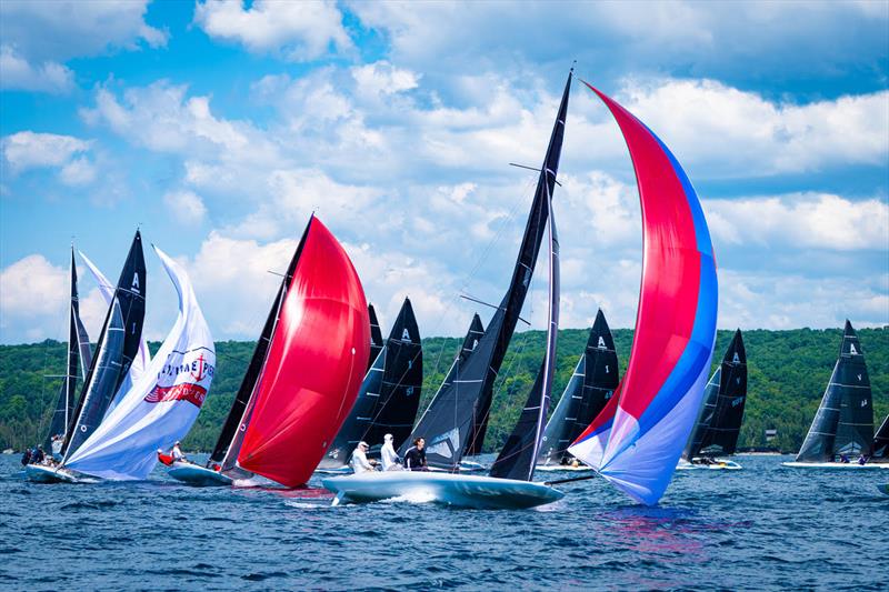 2026 A Scow National Championship photo copyright Hannah Noll taken at Torch Lake Yacht and Country Club and featuring the A Scow class