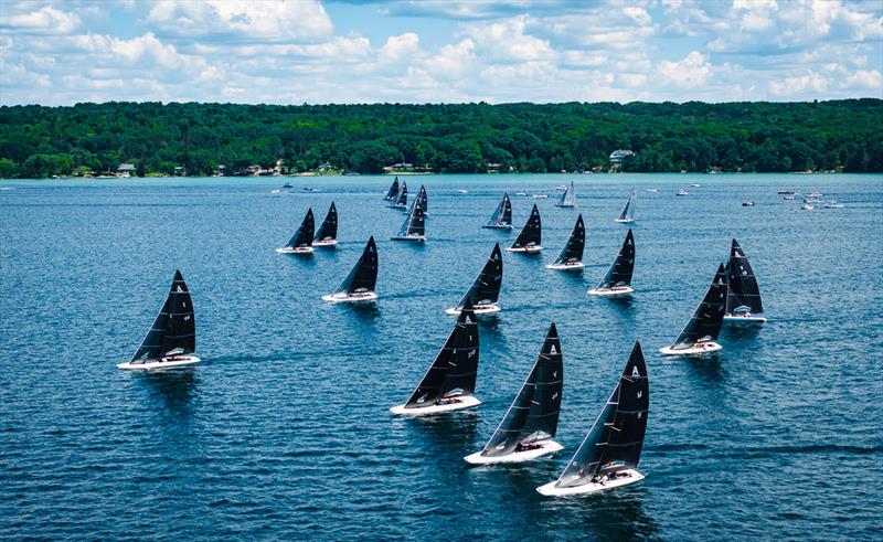 2026 A Scow National Championship photo copyright Hannah Noll taken at Torch Lake Yacht and Country Club and featuring the A Scow class