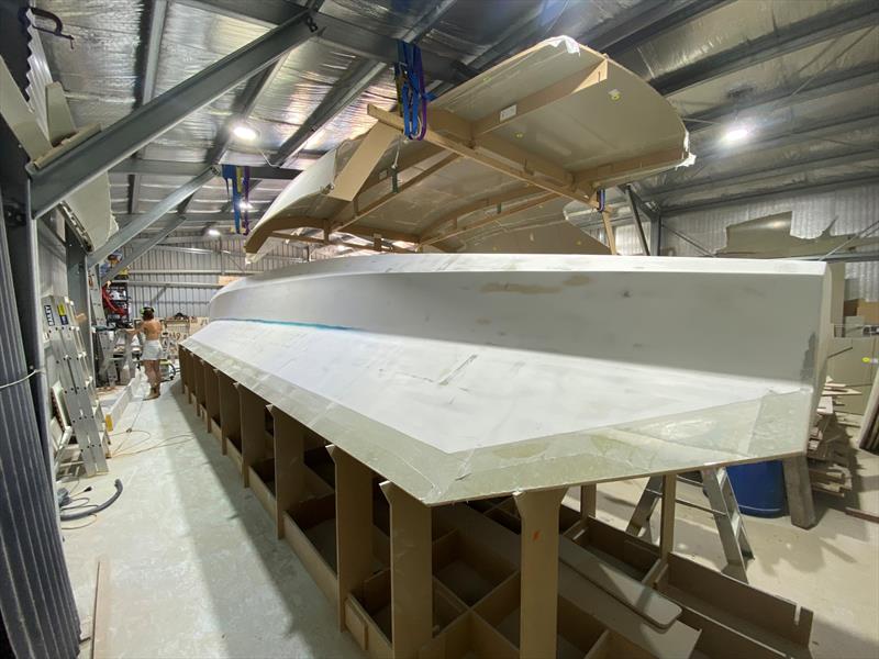 Schionning Arrow on target using DuFLEX panel system - photo © ATL Composites