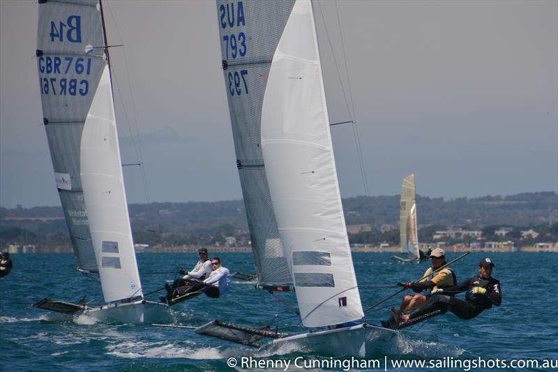 B14 World Championships on Port Phillip Bay photo copyright Rhenny Cunningham / www.sailingshots.com.au taken at McCrae Yacht Club and featuring the B14 class