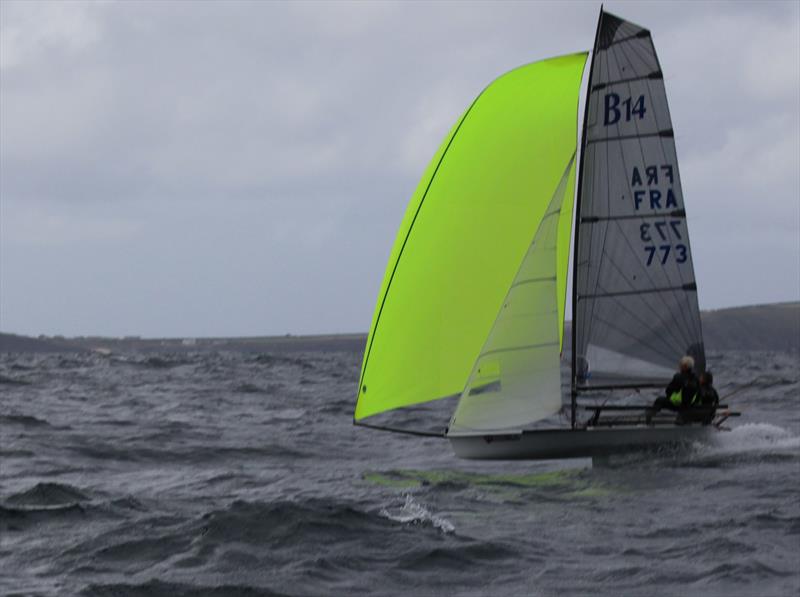 Gul B14 Europeans at Rock - day 1 photo copyright Roger Williams taken at Rock Sailing and Waterski Club and featuring the B14 class