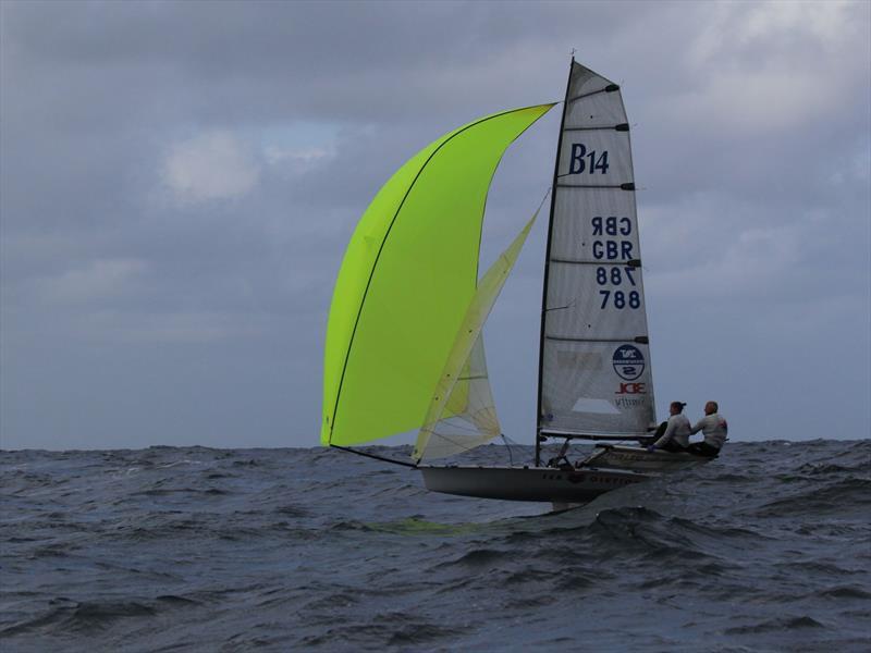 Gul B14 Europeans at Rock - day 1 photo copyright Roger Williams taken at Rock Sailing and Waterski Club and featuring the B14 class