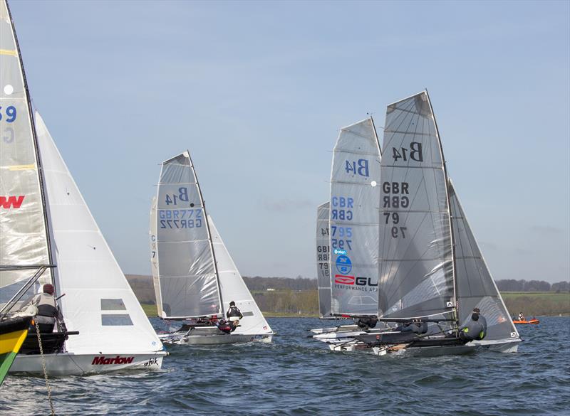 Gul B14 TT Series opener at Rutland photo copyright Tim Olin / www.olinphoto.co.uk taken at Rutland Sailing Club and featuring the B14 class