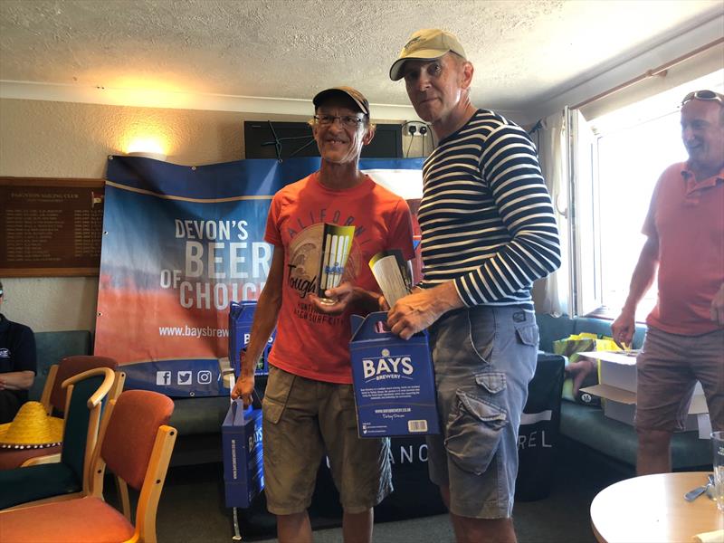 First timers award to Mattias Lange and Helge Ludwig from Blankeneser Segal Club in the Gul B14 Nationals at Paignton photo copyright Al Storer taken at Paignton Sailing Club and featuring the B14 class
