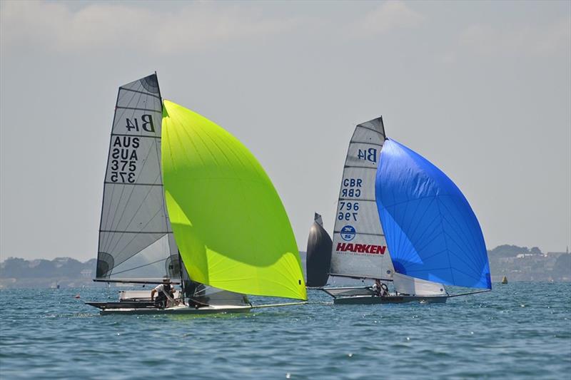 B14 Worlds at Carnac day 5 photo copyright Alex Hayes taken at Yacht Club de Carnac and featuring the B14 class