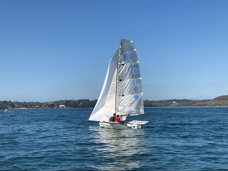 Restronguet Sailing Club Spring Series day 1 photo copyright Dan Miller taken at Restronguet Sailing Club and featuring the B14 class