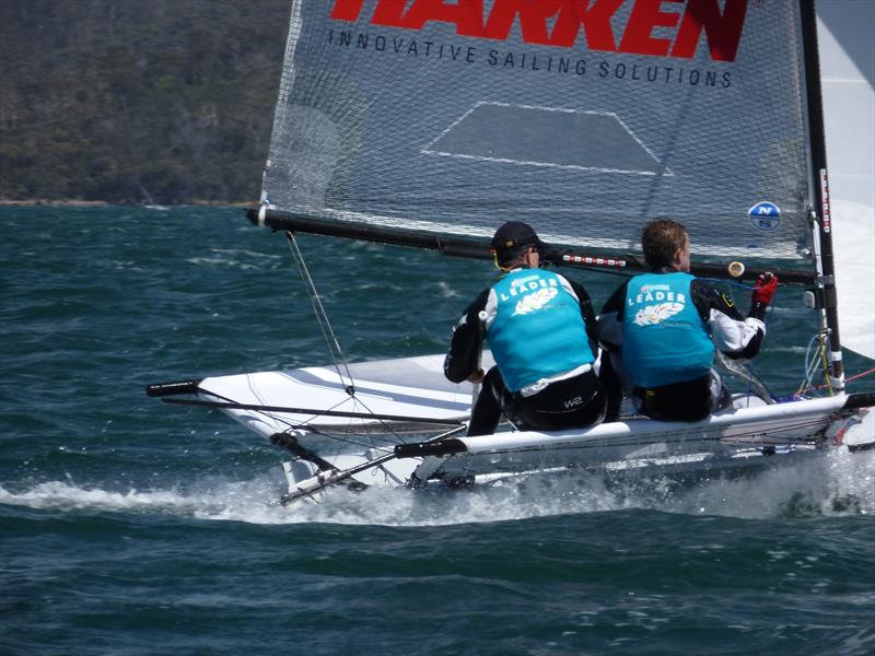 B14 Worlds at Bell Bay, Tasmania day 2 photo copyright Adrian Beswick taken at Port Dalrymple Yacht Club and featuring the B14 class