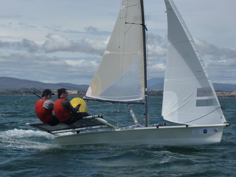 B14 Worlds at Bell Bay, Tasmania day 3 photo copyright Jack Anon taken at Port Dalrymple Yacht Club and featuring the B14 class