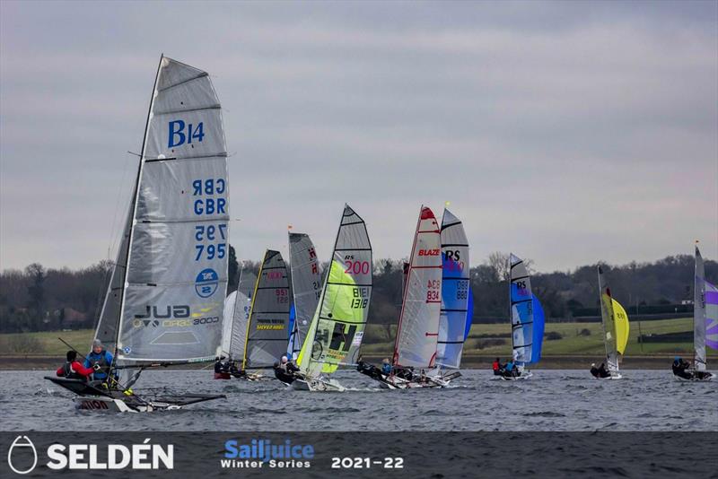 King George Gallop photo copyright Tim Olin / www.olinphoto.co.uk taken at King George Sailing Club and featuring the B14 class