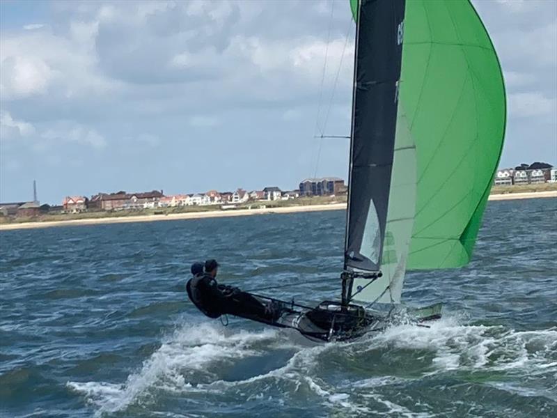 B14 TT at Lee-on-the-Solent photo copyright Kathy Sherratt / Alan Davis taken at Lee-on-the-Solent Sailing Club and featuring the B14 class