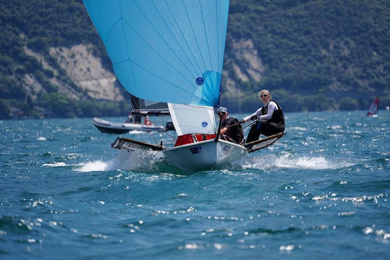 B14 Europeans at Lake Garda Day 3 photo copyright Lotte Johnson / www.lottejohnson.com taken at Circolo Vela Torbole and featuring the B14 class