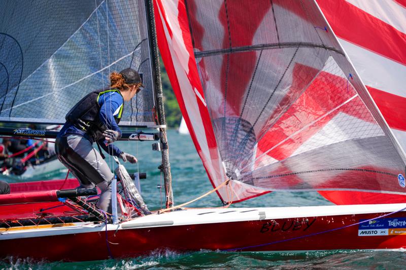 B14 Worlds at Lake Garda Day 5 photo copyright Lotte Johnson / www.lottejohnson.com taken at Circolo Vela Torbole and featuring the B14 class